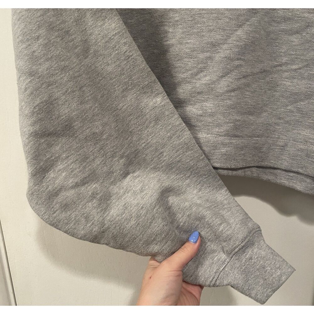 Alo Yoga Oversized Long Sleeve Cropped Hoodie Gray Size XS - Picture 5 of 8